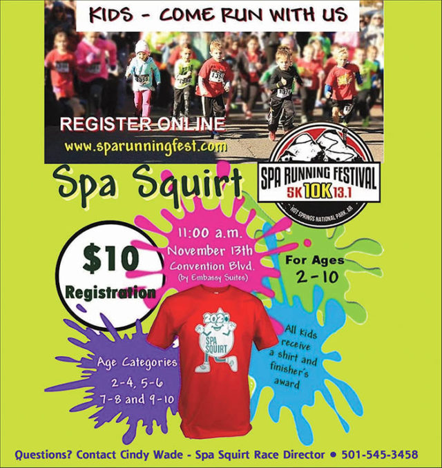 Spa Running Festival and Squirt Race Nov. 13th – The Springs Magazine